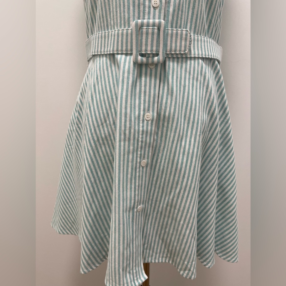 Kiel James Patrick Summering Shirt Dress, Breezy Green, Medium - Picture 3 of 11